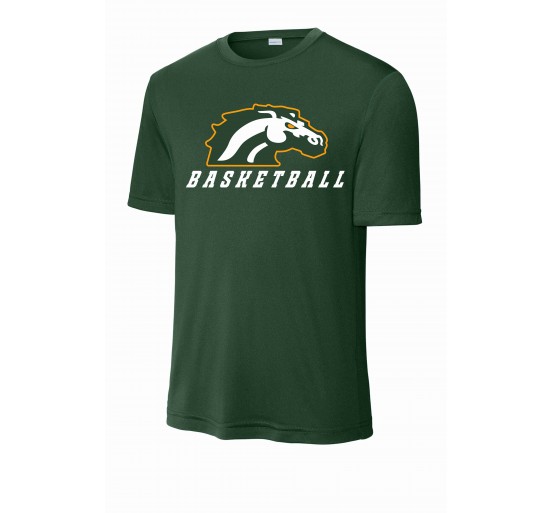 Montville Broncos Basketball Sport-Tek® PosiCharge® Competitor™ Tee "Bronco Head Design"